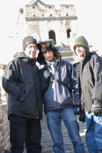 On the Great Wall with My Sons