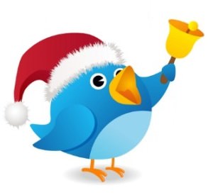 twitter bird santa