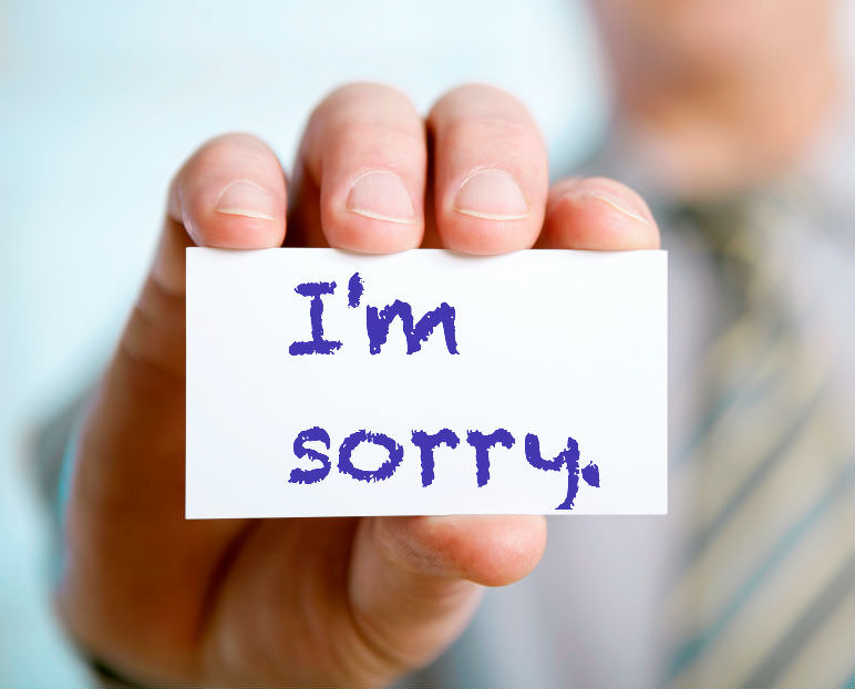 When not to apologize